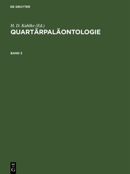 Quartärpaläontologie. Band 3