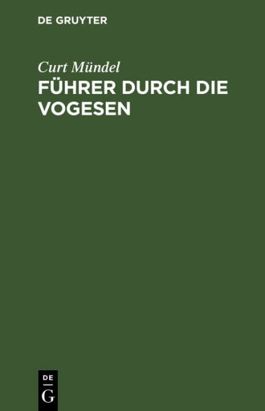 F hrer durch die Vogesen