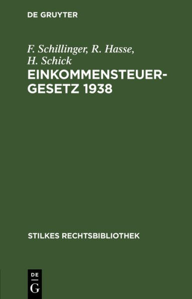 Einkommensteuergesetz 1938