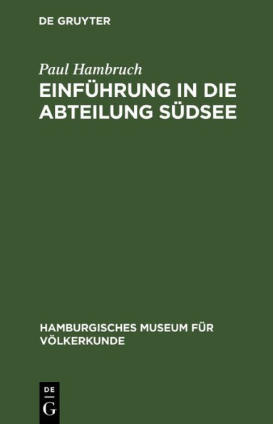 Einf hrung in die Abteilung S dsee: (Geschichte, Lebensraum, Umwelt und Bev lkerung)