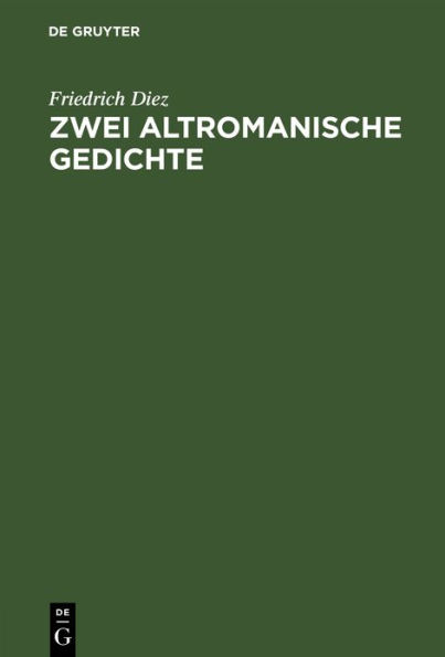 Zwei altromanische Gedichte