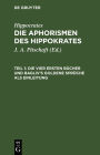 Die vier ersten B cher und Bagliv's goldene Spr che als Einleitung