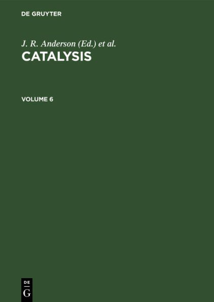 Catalysis. Volume 6