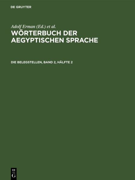 Die Belegstellen, Band 2, H lfte 2
