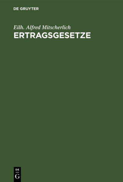 Ertragsgesetze