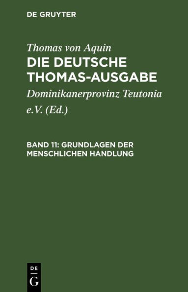 Grundlagen der menschlichen Handlung: I-II: 49-70