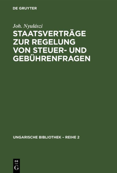 Staatsvertr ge zur Regelung von Steuer- und Geb hrenfragen