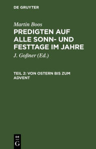 Title: Von Ostern bis zum Advent, Author: Martin Boos