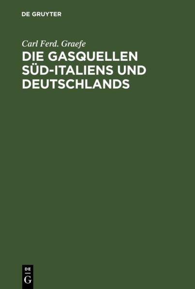 Die Gasquellen Süd-Italiens und Deutschlands