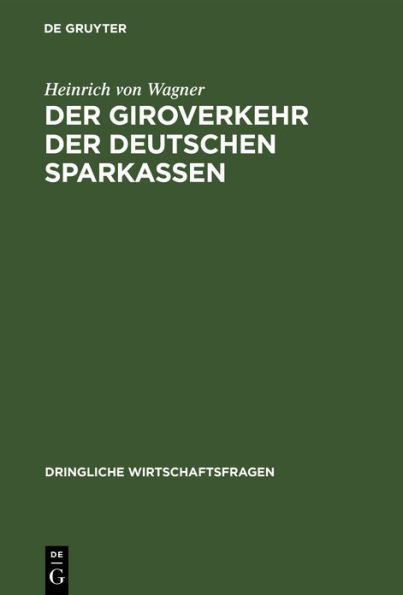 Der Giroverkehr der deutschen Sparkassen