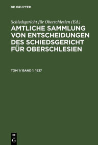 Title: 1937, Author: Schiedsgericht f r Oberschlesien