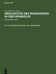 Title: Nachträge zum ersten Teil. Übersetzung, Author: Jigs-Med Nam-Mk?a