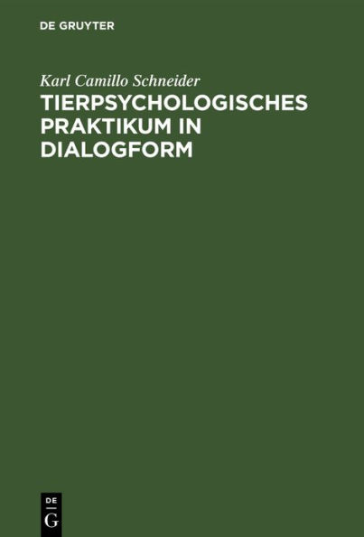 Tierpsychologisches Praktikum in Dialogform