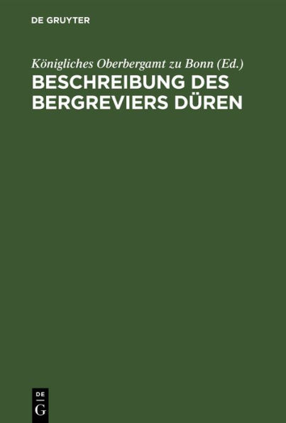 Beschreibung des Bergreviers D ren