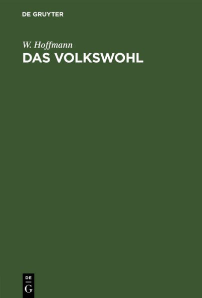 Das Volkswohl: Eine Predigt zur Eröffnung der Kammern am 29. November 1852