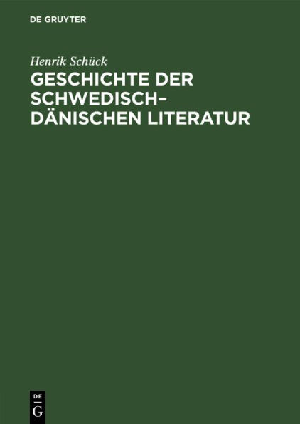 Geschichte der schwedisch-d nischen Literatur