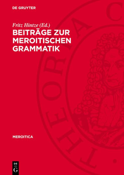 Beitr ge zur meroitischen Grammatik