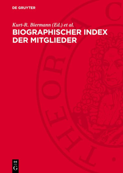 Biographischer Index der Mitglieder