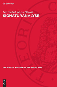 Title: Signaturanalyse, Author: Lutz Voelkel