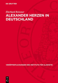 Title: Alexander Herzen in Deutschland, Author: Eberhard Reissner