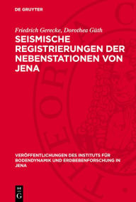 Title: Seismische Registrierungen der Nebenstationen von Jena: Potsdam, Halle, Plauen und Sonneberg 1960, Author: Friedrich Gerecke