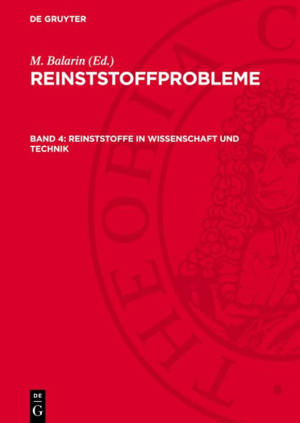 Reinststoffe in Wissenschaft und Technik