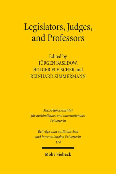 Legislators, Judges, and Professors