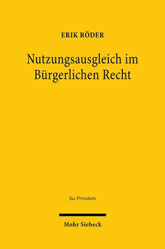 Nutzungsausgleich im Burgerlichen Recht