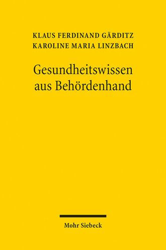 Gesundheitswissen aus Behordenhand: Bundeseinrichtungen mit Forschungsaufgaben zwischen Verwaltung, Wissenschaft, Politik und Recht