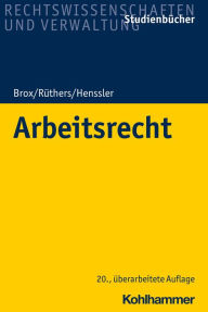 Title: Arbeitsrecht, Author: Hans Brox