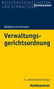 Title: Verwaltungsgerichtsordnung, Author: Martin Redeker