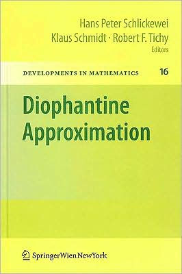 Diophantine Approximation: Festschrift for Wolfgang Schmidt