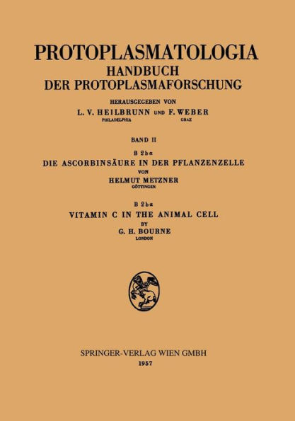 Die Ascorbinsäure in der Pflanzenzelle. Vitamin C in the Animal Cell