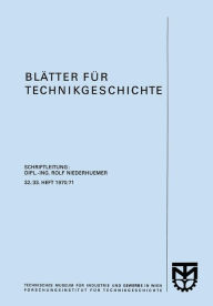 Title: Blätter für Technikgeschichte, Author: Technisches Museum für Industrie und Gewerbe in Wien