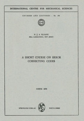 A Short Course on Error Correcting Codes