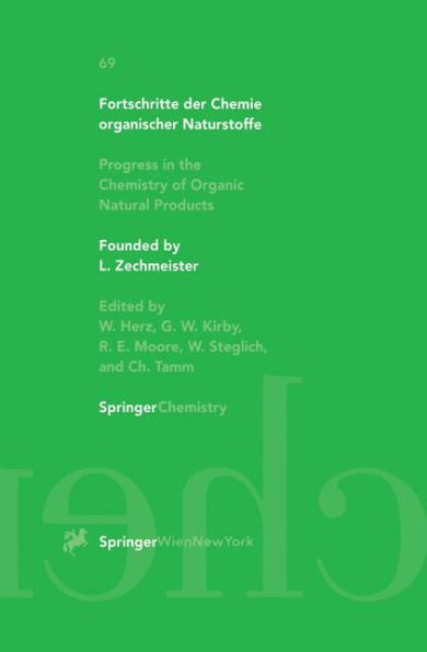 Fortschritte der Chemie organischer Naturstoffe Progress in the Chemistry of Organic Natural Products / Edition 1