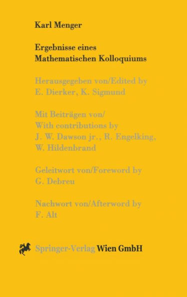 Ergebnisse Eines Mathematischen Kolloquiums