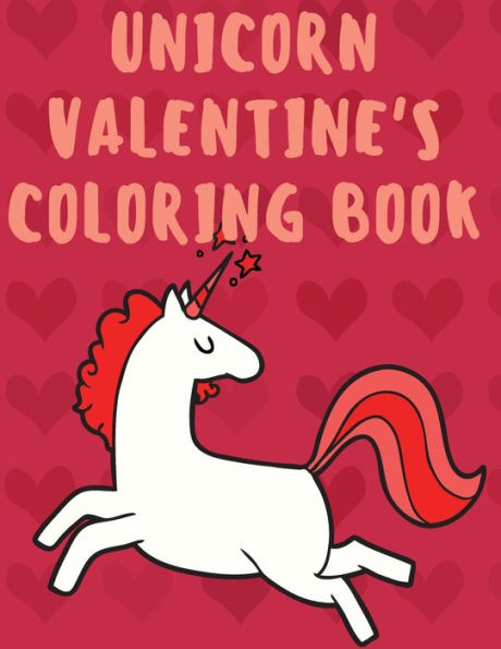 Unicorn Valentine's Coloring Book