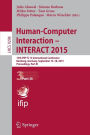 Human-Computer Interaction - INTERACT 2015: 15th IFIP TC 13 International Conference, Bamberg, Germany, September 14-18, 2015, Proceedings, Part III