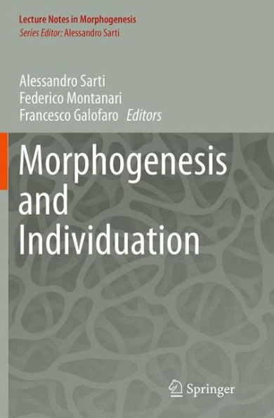 Morphogenesis and Individuation