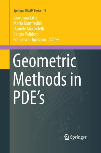 Geometric Methods in PDE's