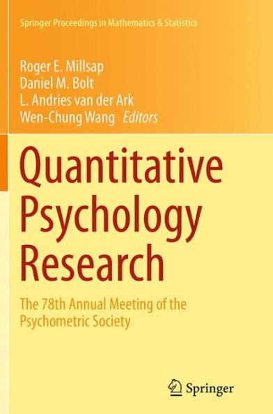 Quantitative Psychology Research: the 78th Annual Meeting of Psychometric Society