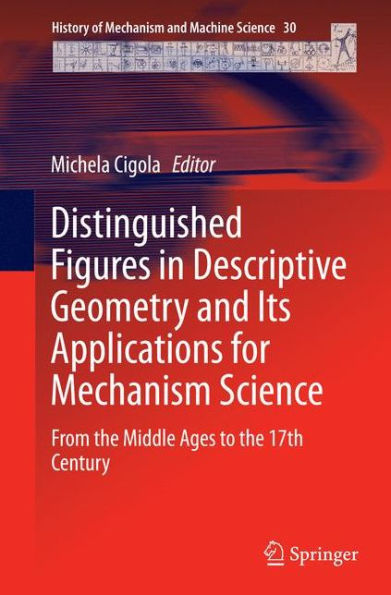 Distinguished Figures Descriptive Geometry and Its Applications for Mechanism Science: From the Middle Ages to 17th Century