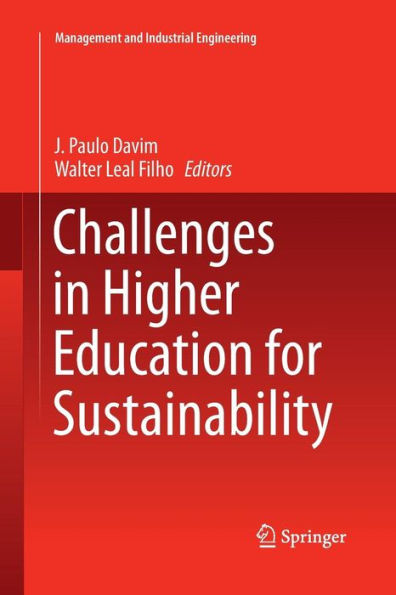 Challenges in Higher Education for Sustainability