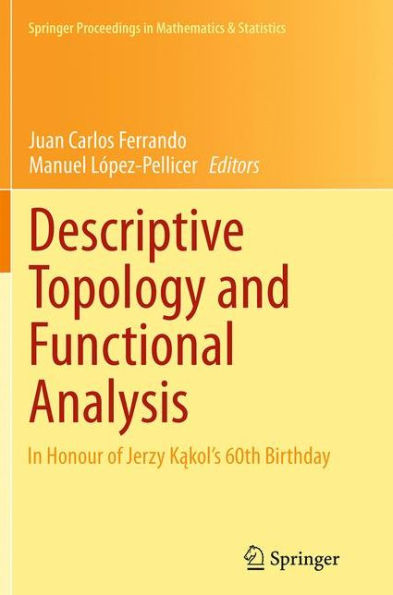 Descriptive Topology and Functional Analysis: Honour of Jerzy Kakol's 60th Birthday