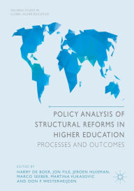 Title: Policy Analysis of Structural Reforms in Higher Education: Processes and Outcomes, Author: Harry de Boer