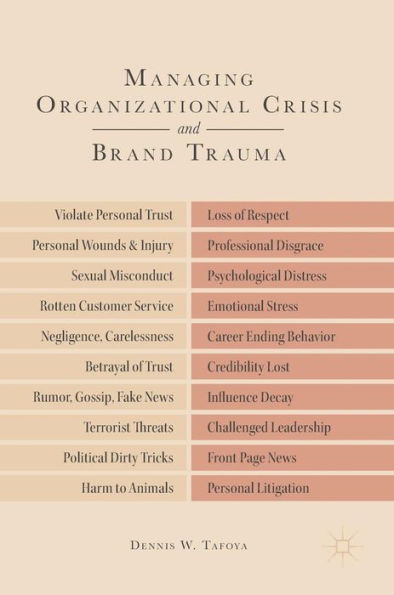 Managing Organizational Crisis and Brand Trauma