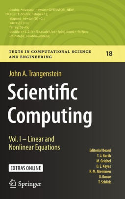 Scientific Computing Vol I Linear And Nonlinear Equationshardcover - 