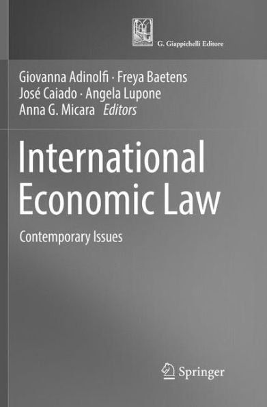 International Economic Law: Contemporary Issues