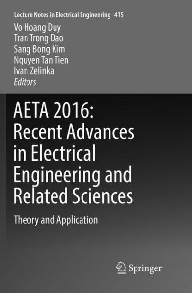 AETA 2016: Recent Advances in Electrical Engineering and Related Sciences: Theory and Application